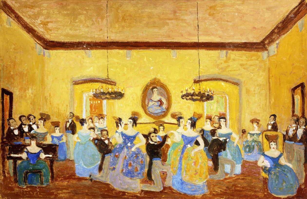 Den koloniale menuetten; El Minue Colonial av Pedro Figari