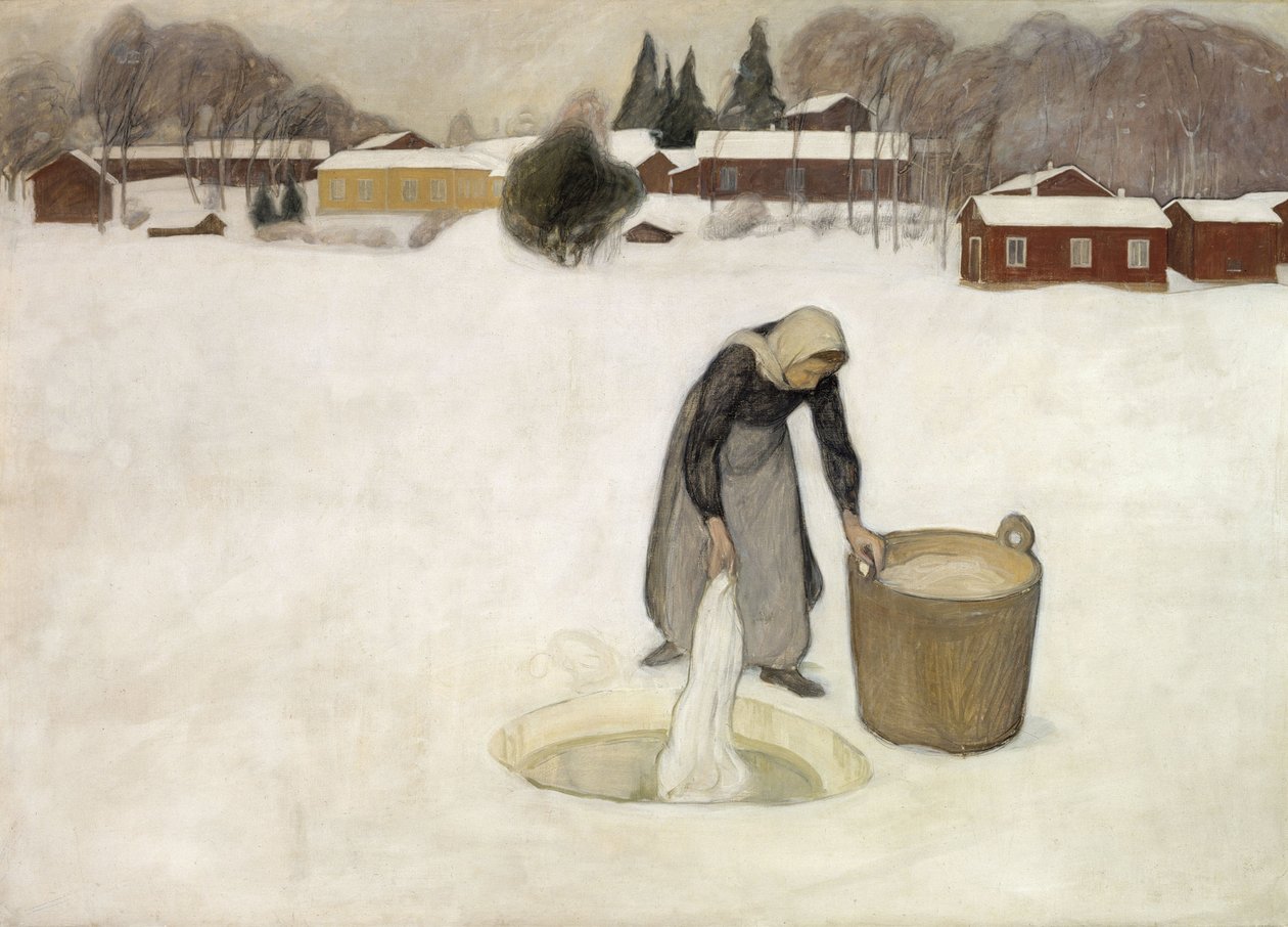 Vask på isen av Pekka Halonen