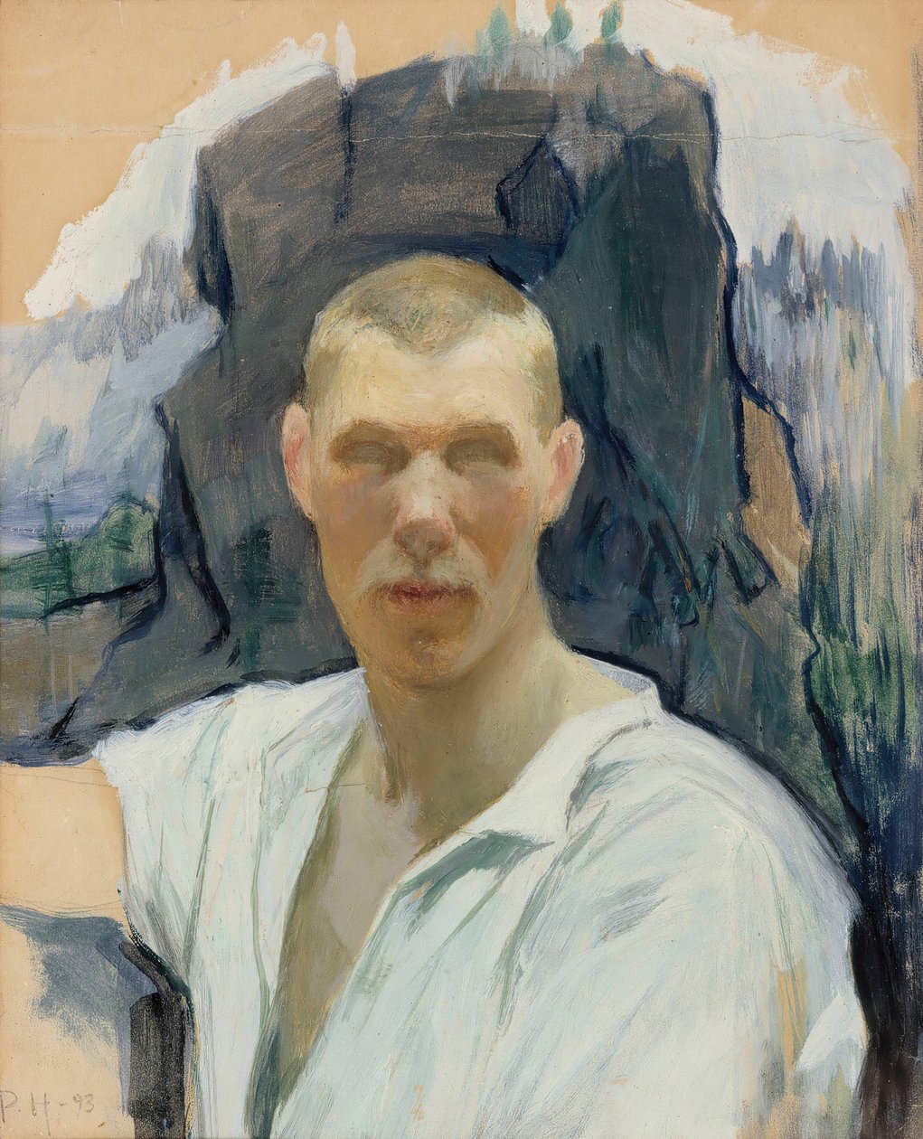 Selvportrett, 1893. av Pekka Halonen