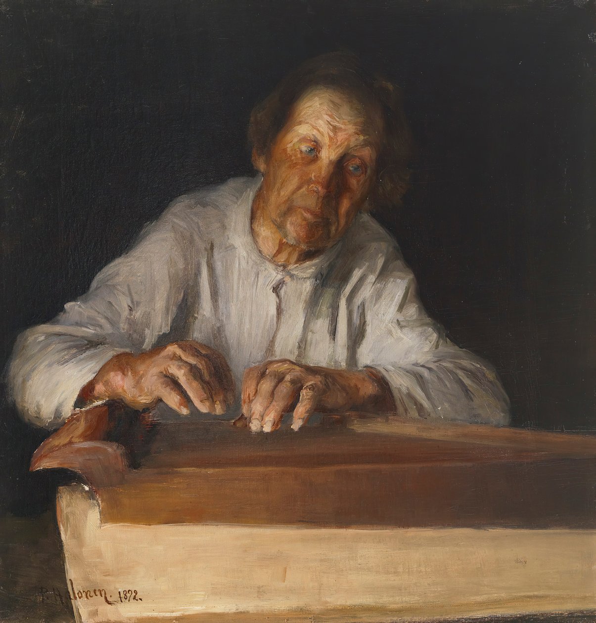 Kantele-spilleren, 1892. av Pekka Halonen