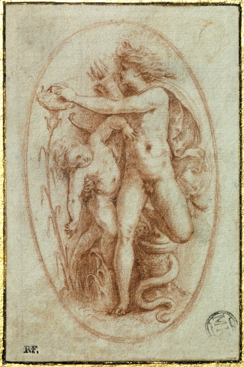 Apollo og Hyacinth av Perino del Vaga
