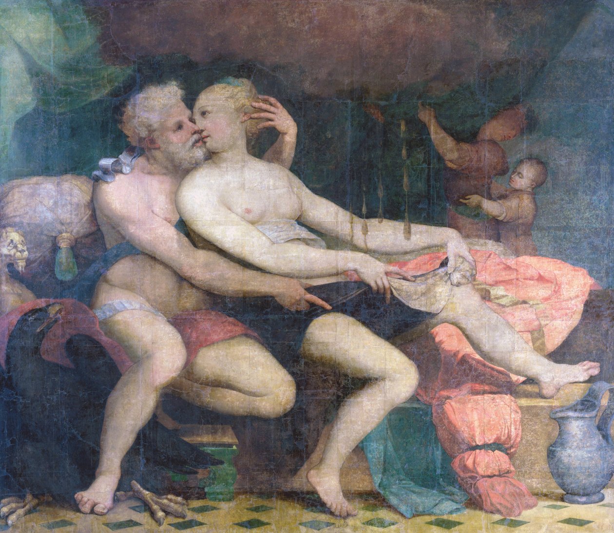 Jupiter og Danae, ca 1533-1534. av Perino del Vaga