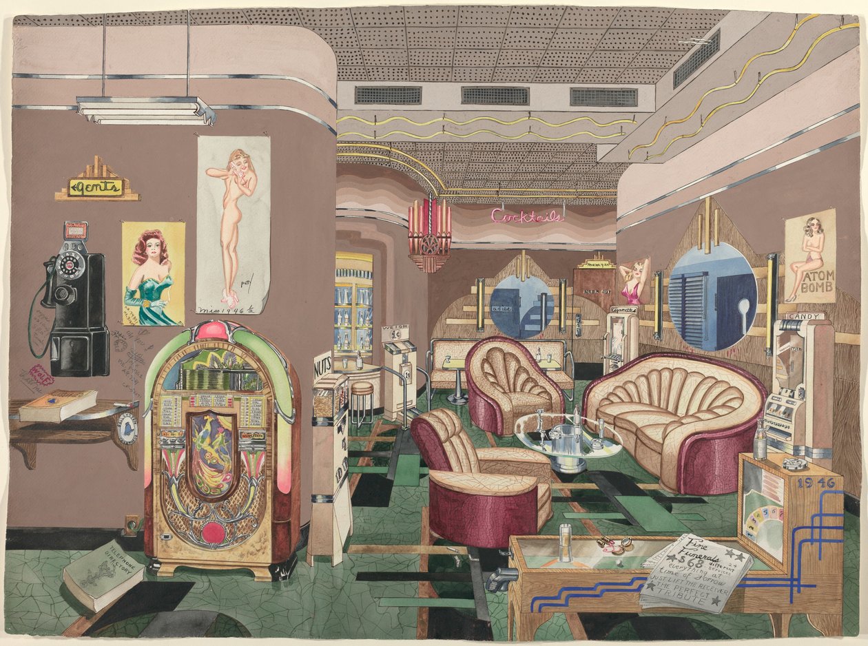 Cocktail Lounge, 1946 av Perkins Harnly