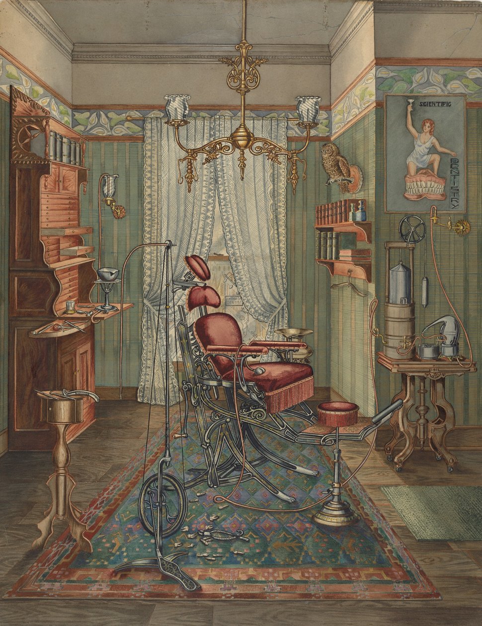 Tannlegens operasjonsrom, 19351942. av Perkins Harnly