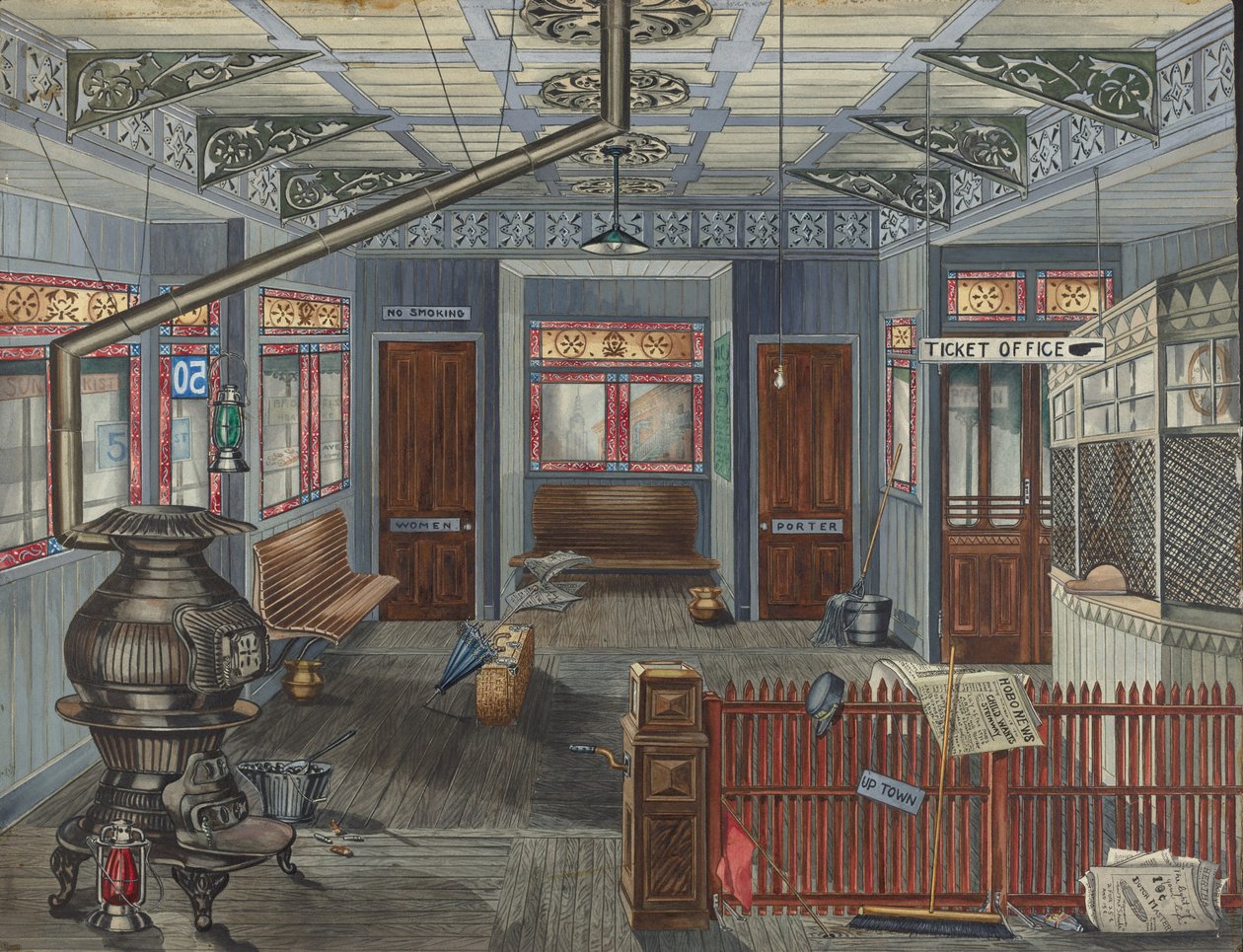 El Station Interiør av Perkins Harnly