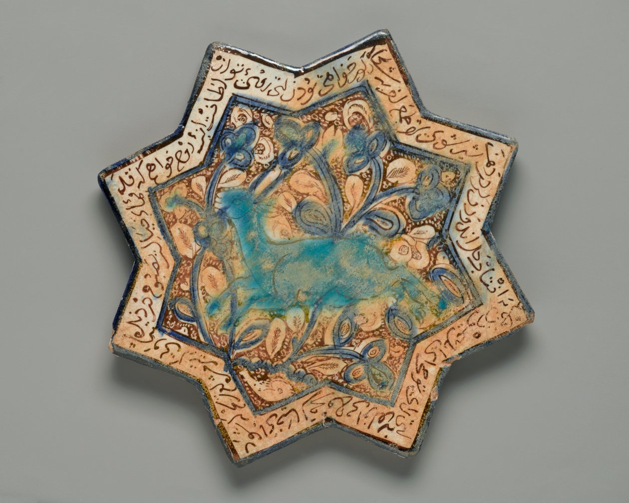 Flis, åttespisset stjerne, c13th-c14th (fritware) av Persian School