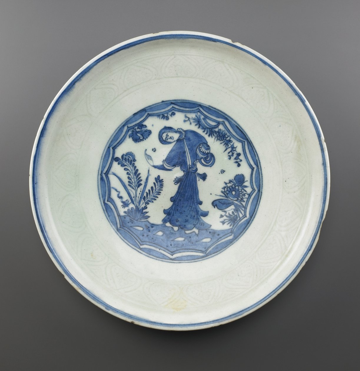 Dish, Iran, Safavid-dynastiet (keramikk) av Persian School