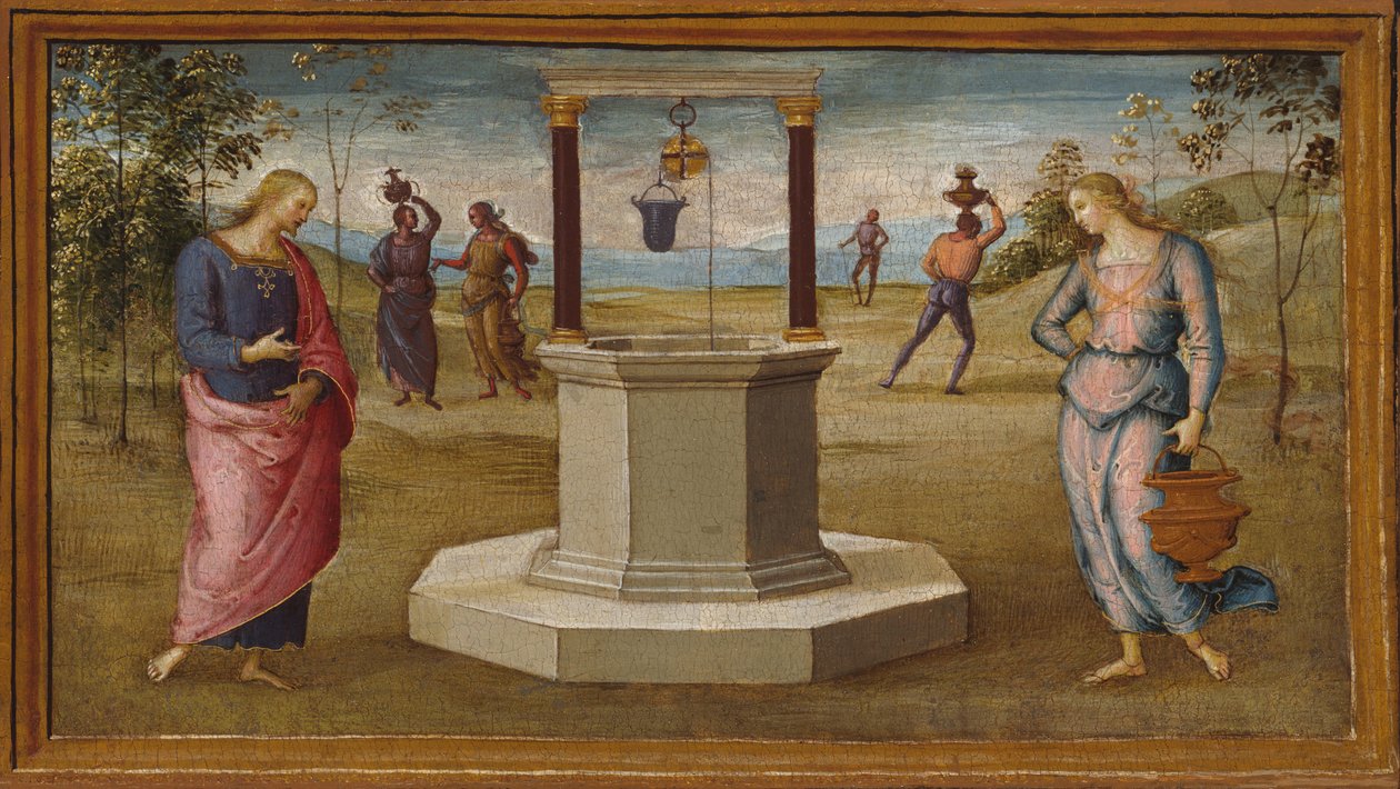 Kristus og kvinnen i Samaria, 150005. av Perugino