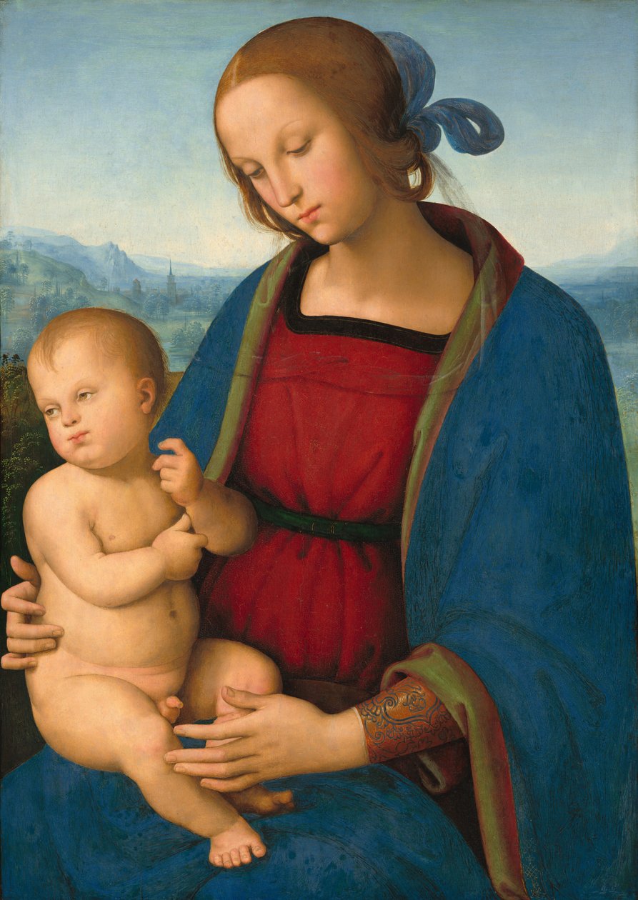Madonna og barn, ca. 1500. av Perugino