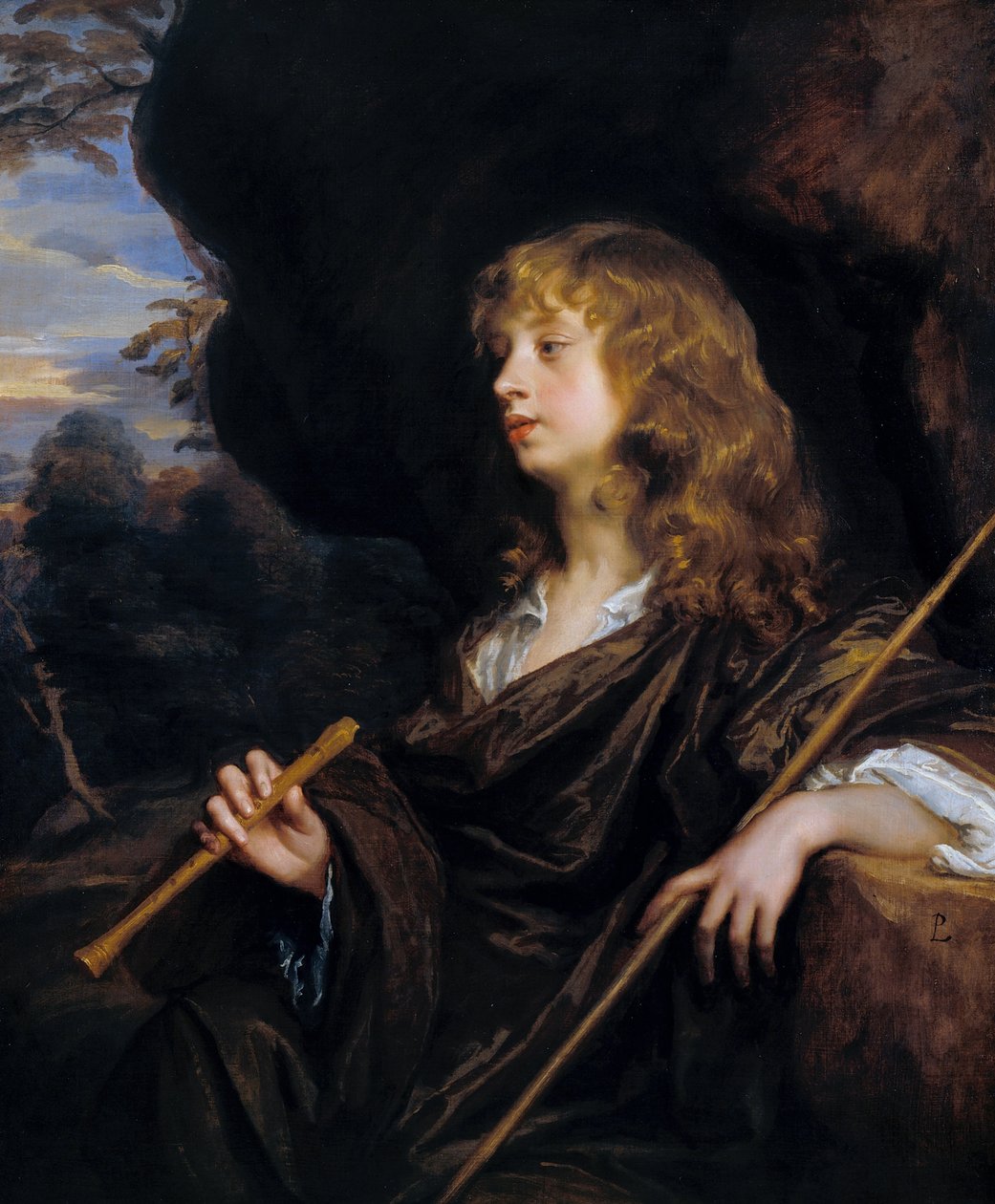 En gutt som en hyrde av Peter Lely