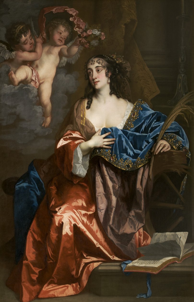 Eleanor Needham, Lady Byron, som Saint Catherine, ca. 1663-64 av Peter Lely