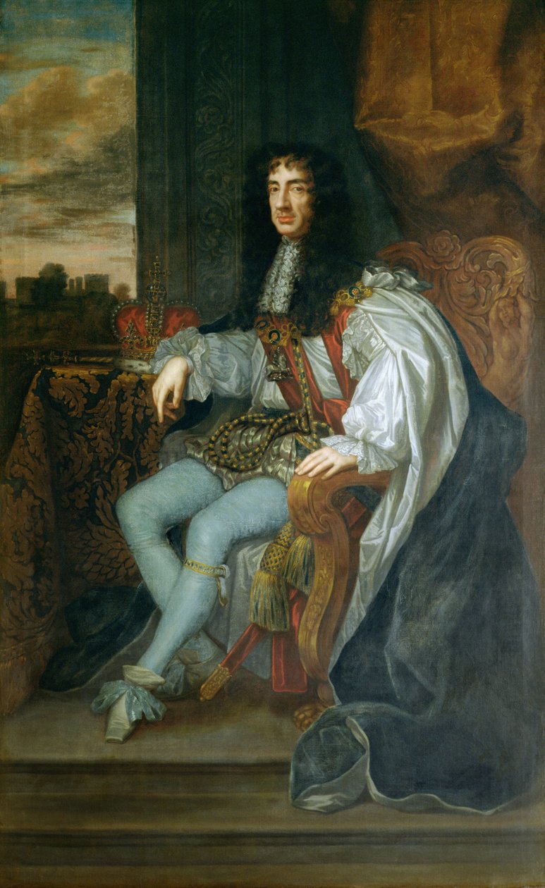 Portrett av kong Charles II (1630-85) av Peter Lely