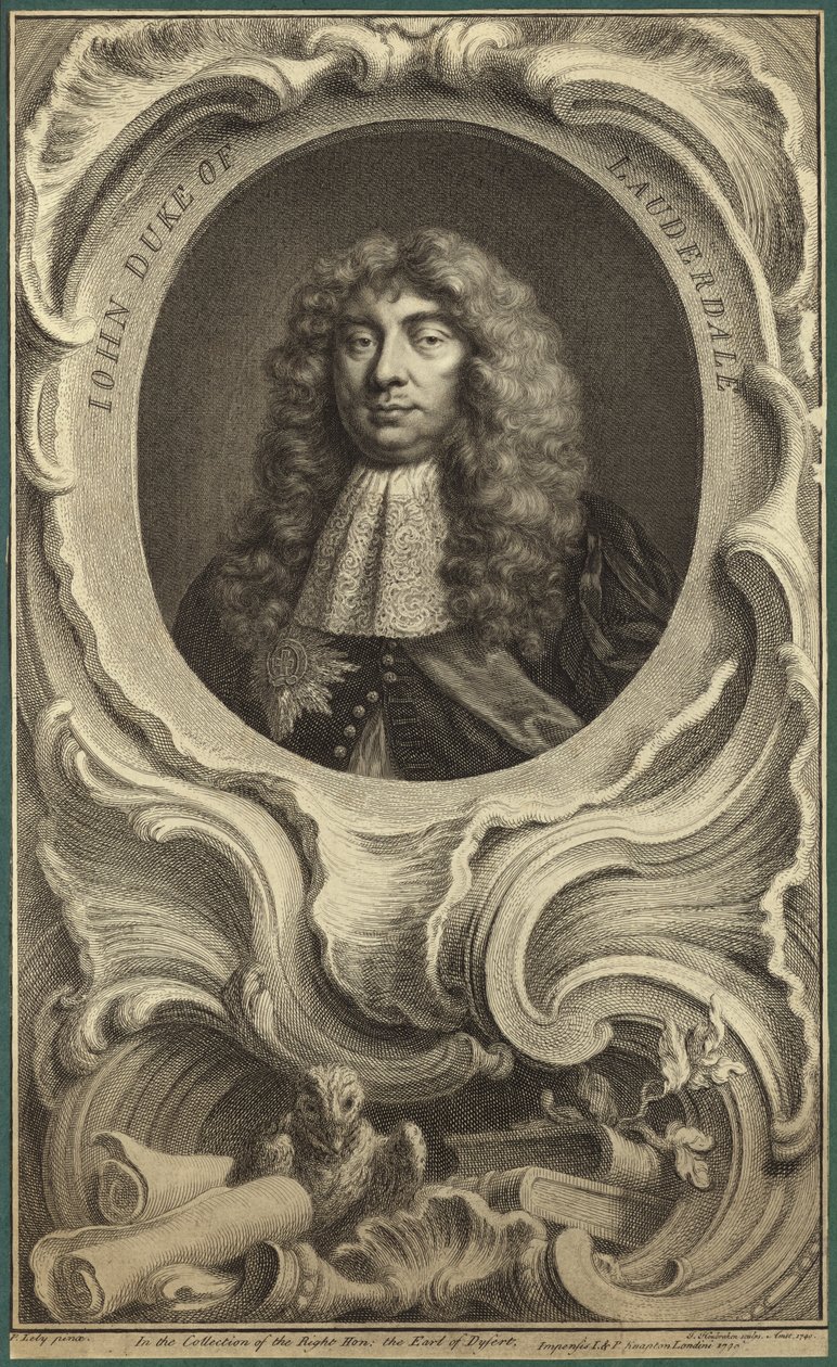 Portrett av Sir John Maitland, hertugen av Lauderdale av Peter Lely