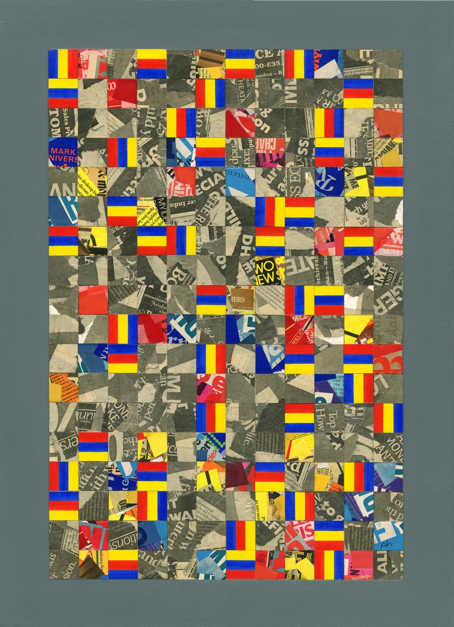 Tid...Rekkefølge...Kaos. 1984, Collage av Peter McClure