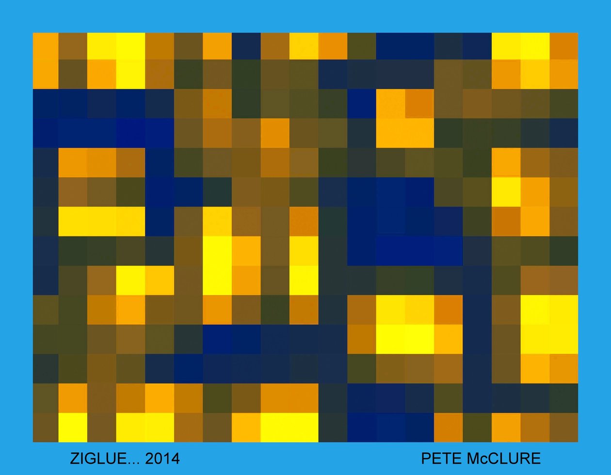 ZIGLUE, 2013, (digitalt bilde) av Peter McClure