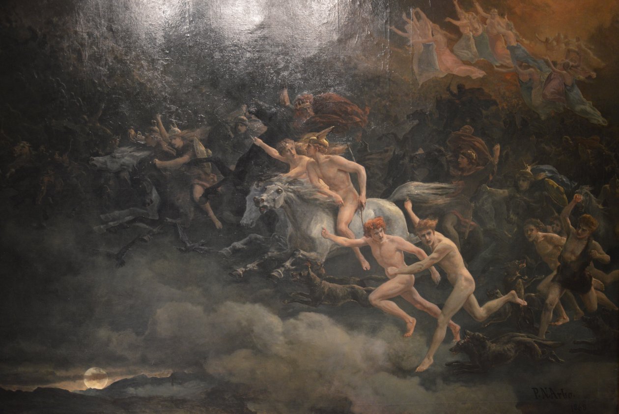 The Wild Hunt of Odin av Peter Nicolai Arbo