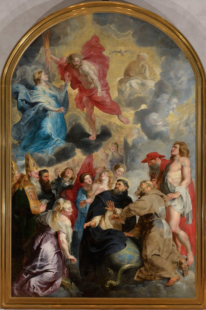 Hellige som redder verden fra Kristi vrede av Peter Paul Rubens