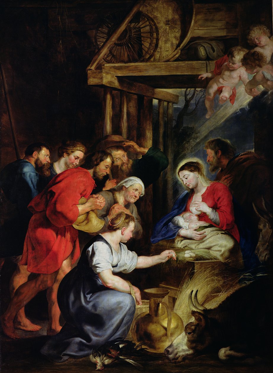 Tilbedelse av hyrdene av Peter Paul Rubens