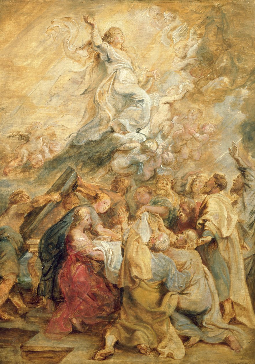 Jomfruens himmelfart ca. 1635 av Peter Paul Rubens