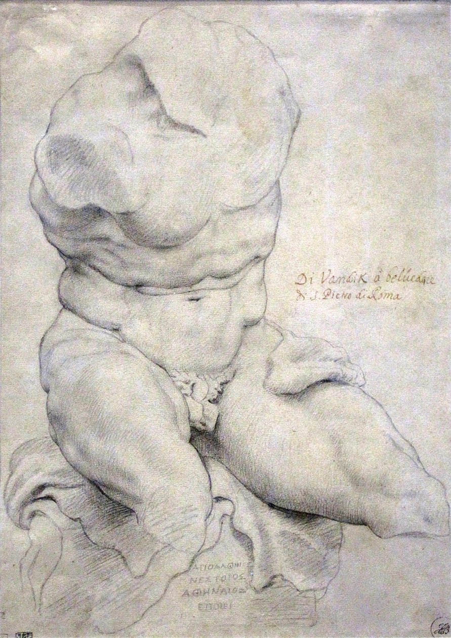 Belvedere Torso av Peter Paul Rubens