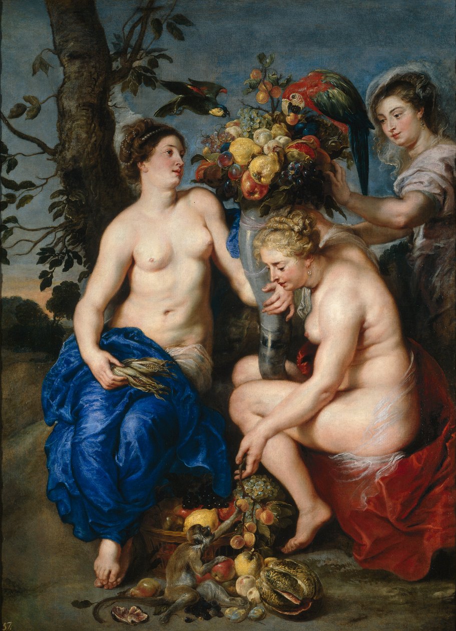 Ceres med to nymfer av Peter Paul Rubens