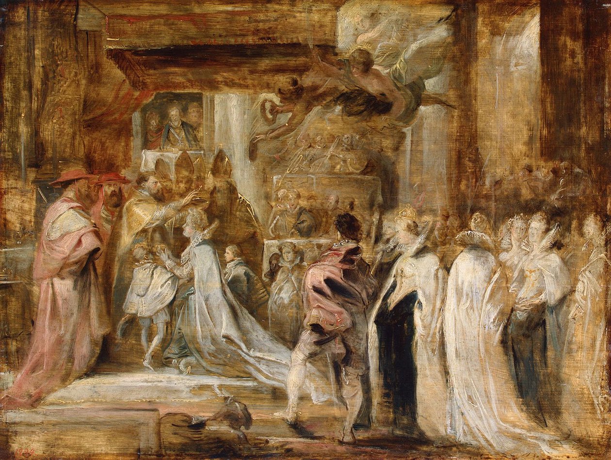 Kroningen av Marie de Medici av Peter Paul Rubens