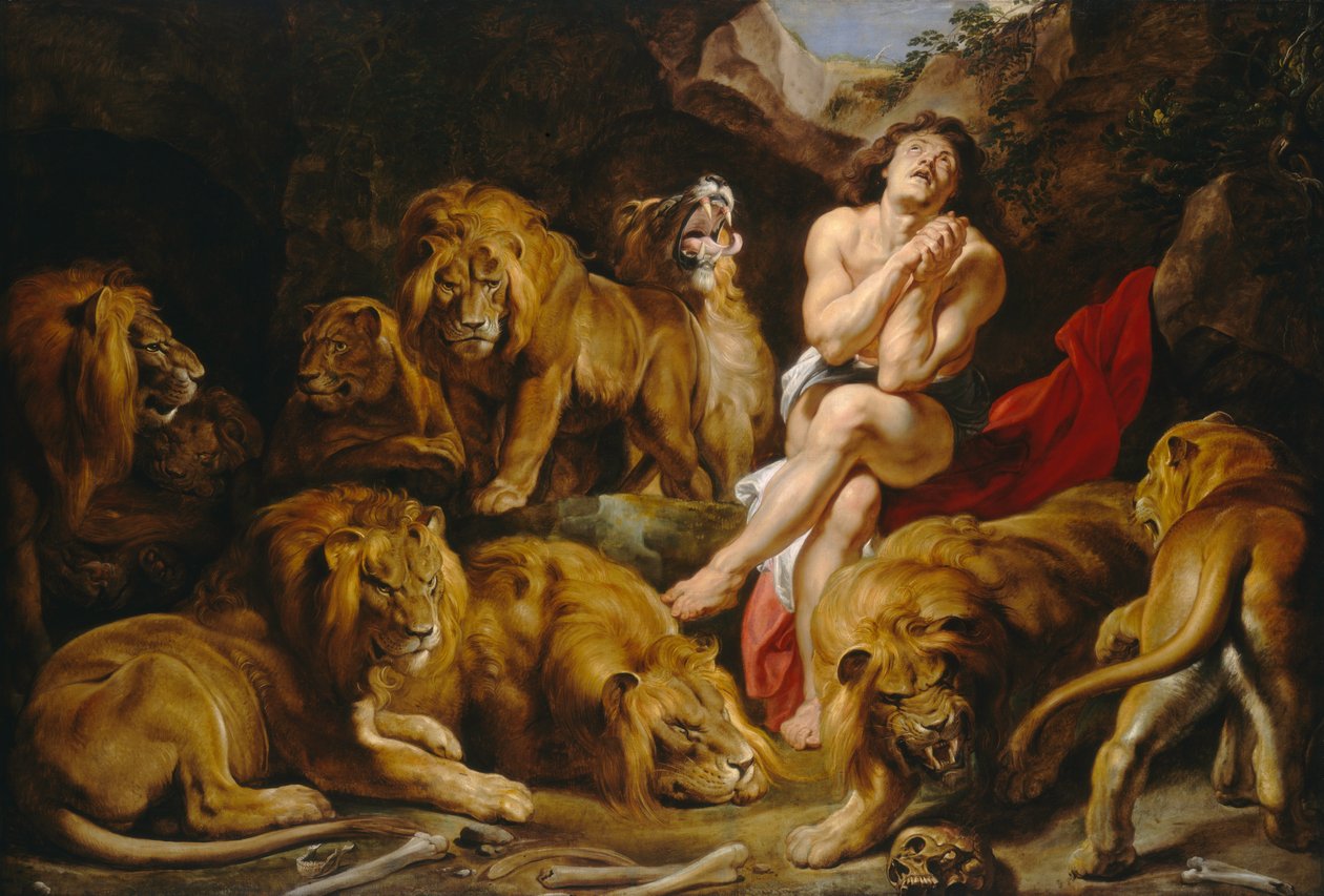 Daniel i Lions Den av Peter Paul Rubens