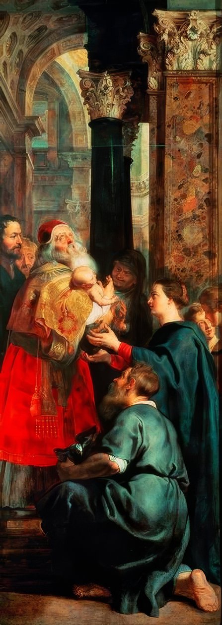 Presentasjon av Kristus i templet av Peter Paul Rubens