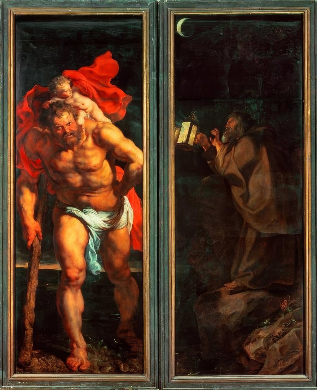 St. Christopher av Peter Paul Rubens