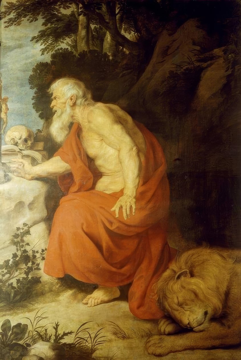 Den hellige Jerome av Peter Paul Rubens