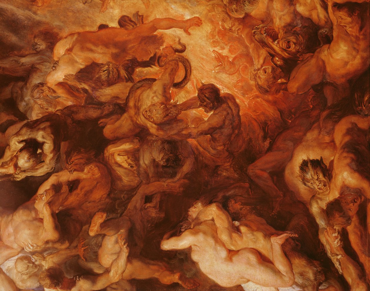 Detalj av "Small" Last Judgement, ca. 1620 (se 206400) av Peter Paul Rubens