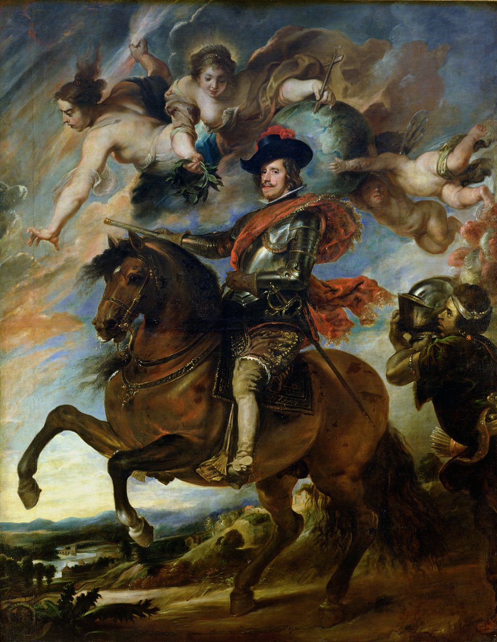 Rytterportrett av kong Filip IV av Spania (1605-65) ca. 1645 av Peter Paul Rubens