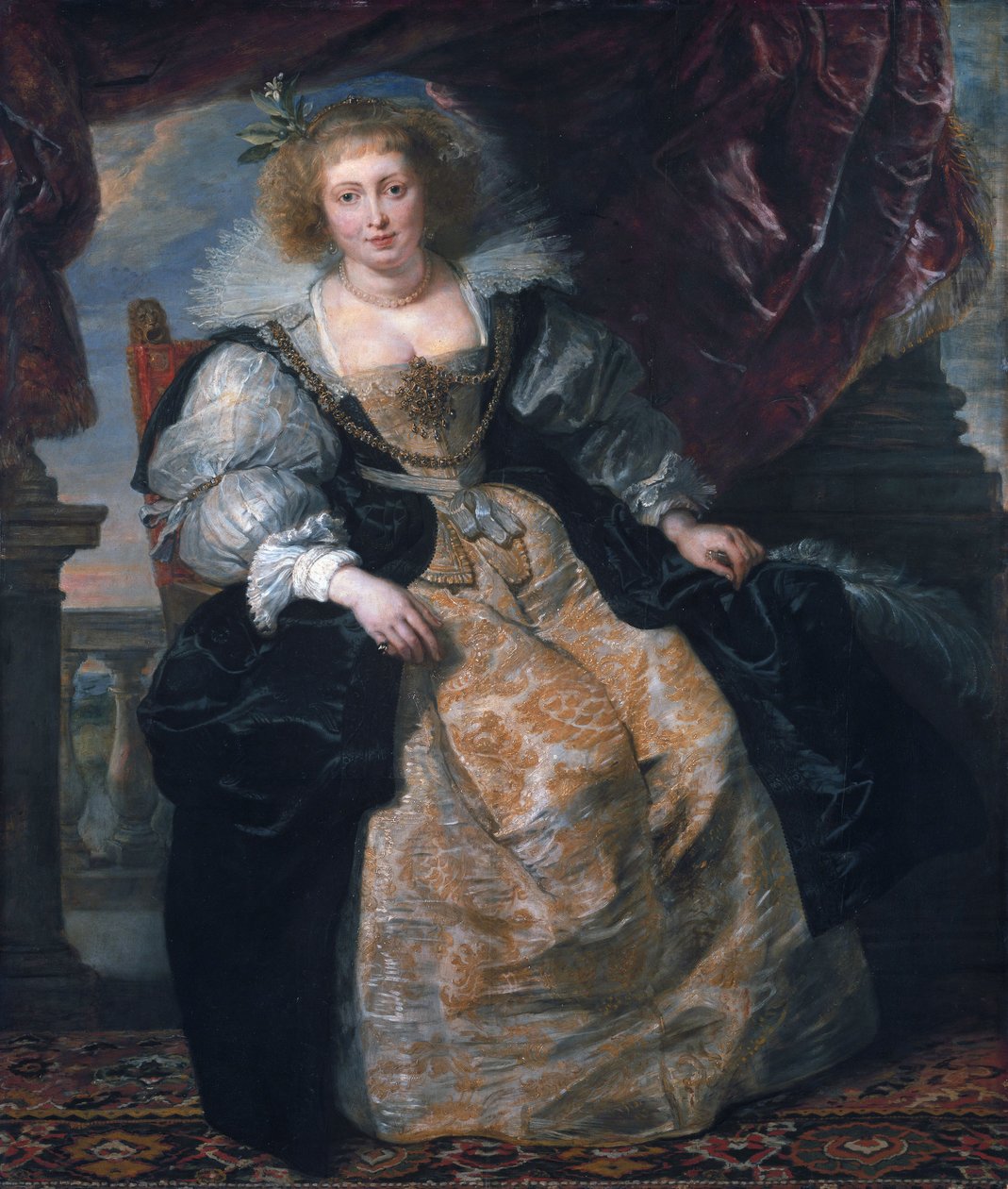 Helene Fourment i hennes brudekjole av Peter Paul Rubens