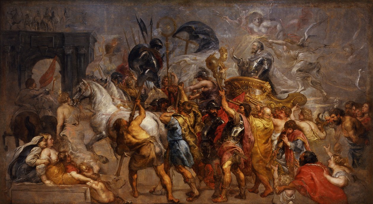 Triumfert inntreden av Henry IV til Paris av Peter Paul Rubens