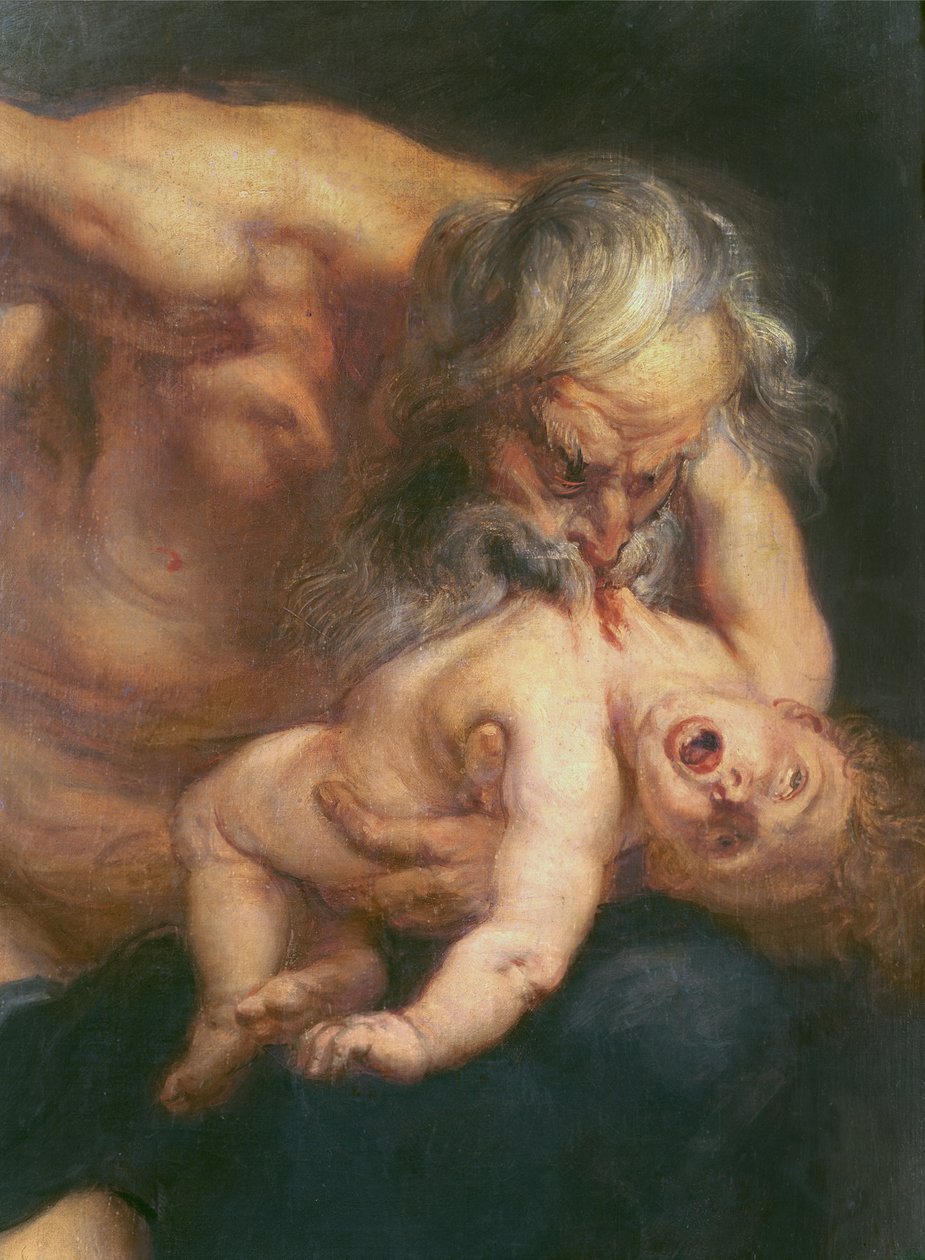 Saturn fortærer sin sønn, 1636 (detalj av 36857) av Peter Paul Rubens
