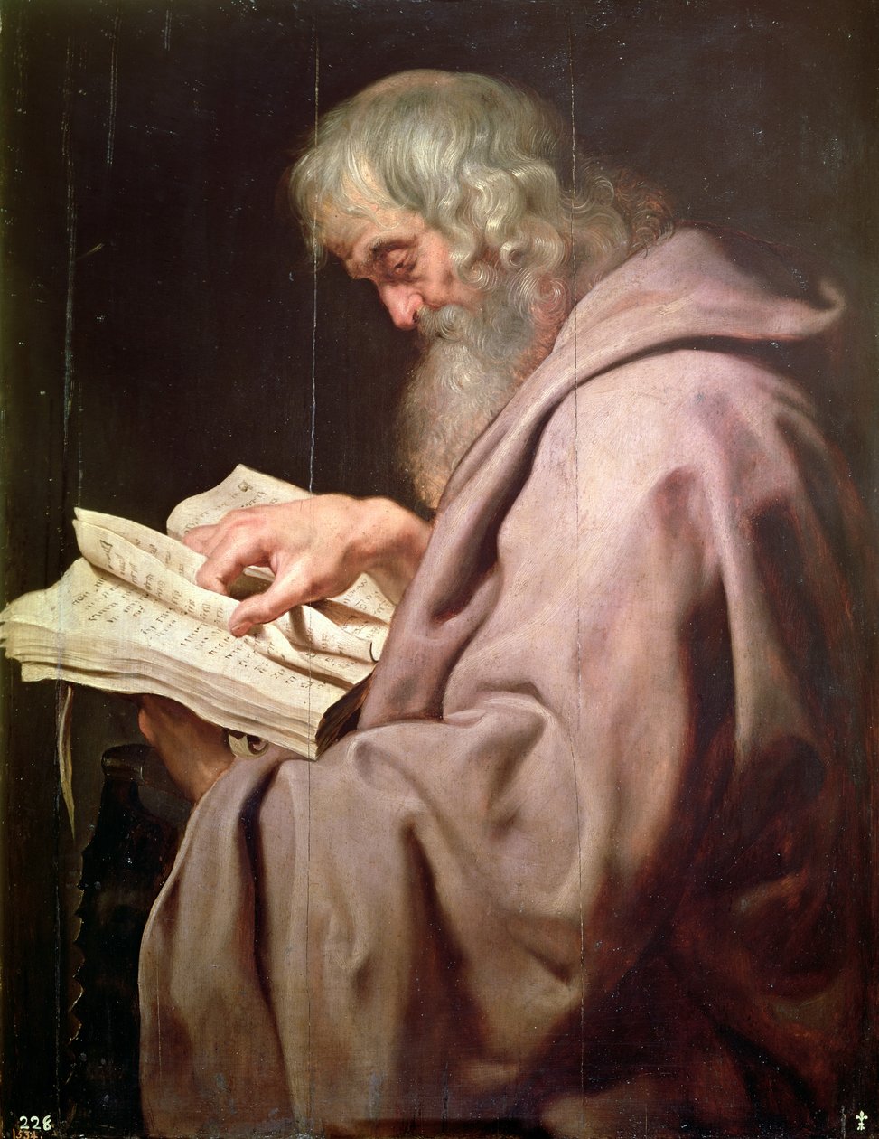 St. Simon c. 1611 (Simon the Zealot eller Simon Kananaios). av Peter Paul Rubens