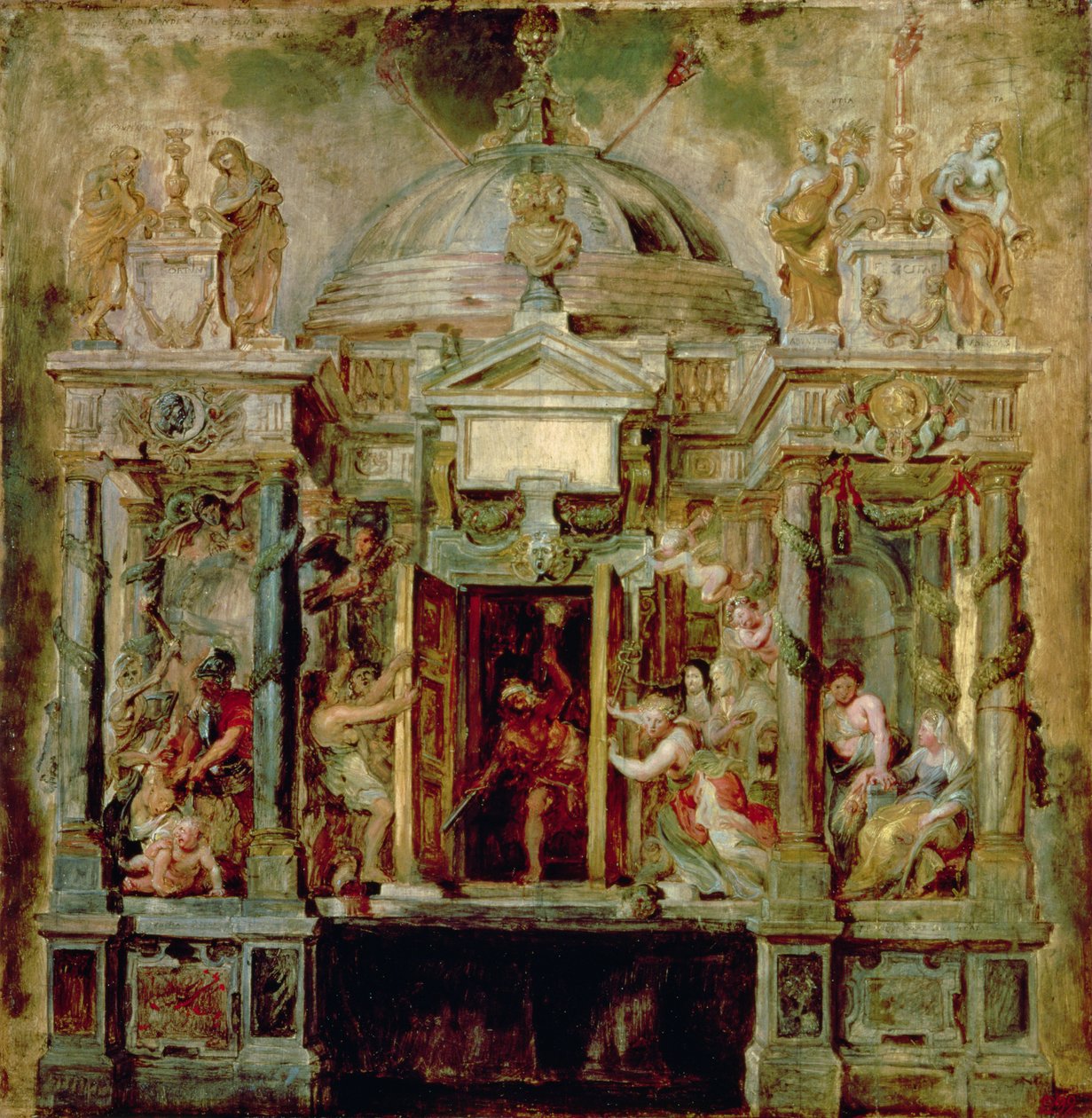 Janus tempel, 1630-tallet av Peter Paul Rubens