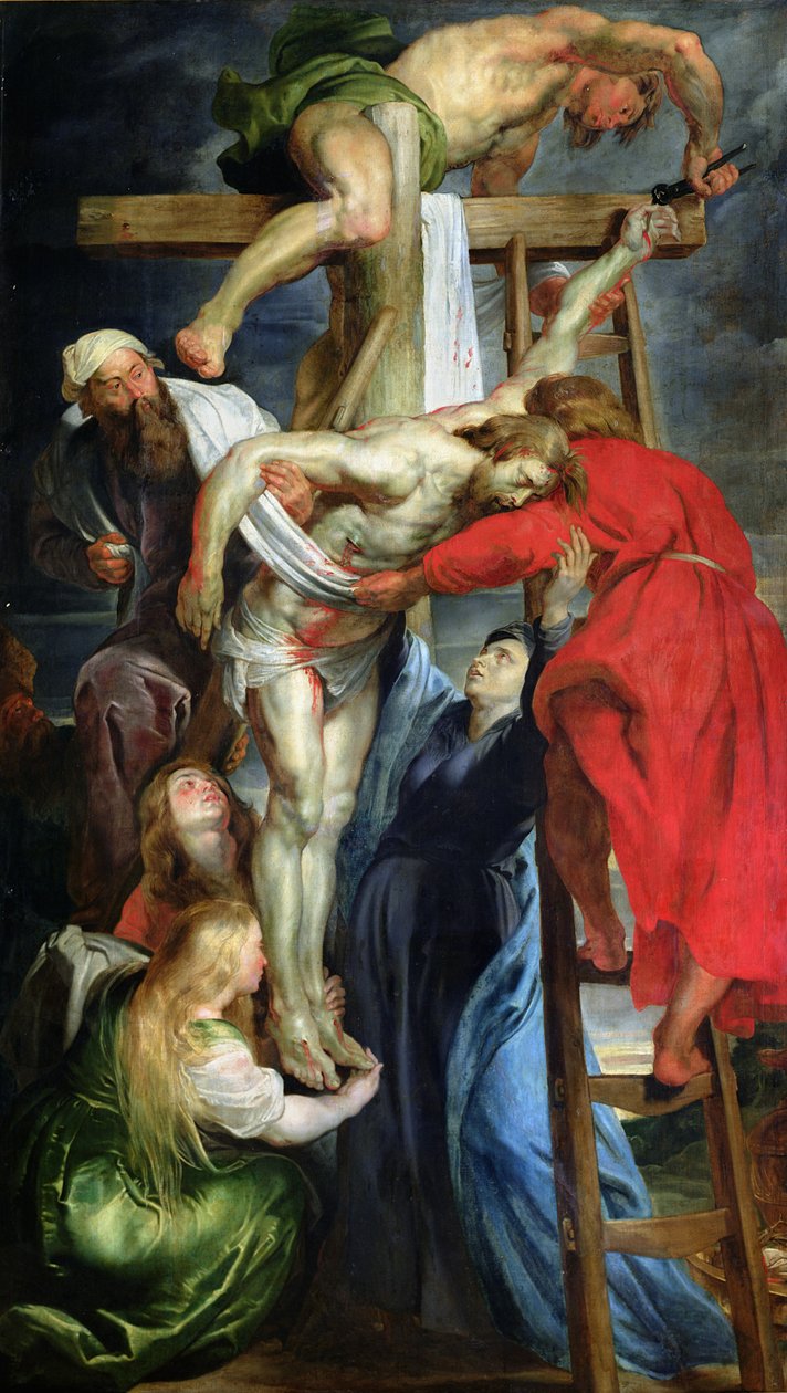 Nedstigningen fra korset, ca.1614-15 av Peter Paul Rubens