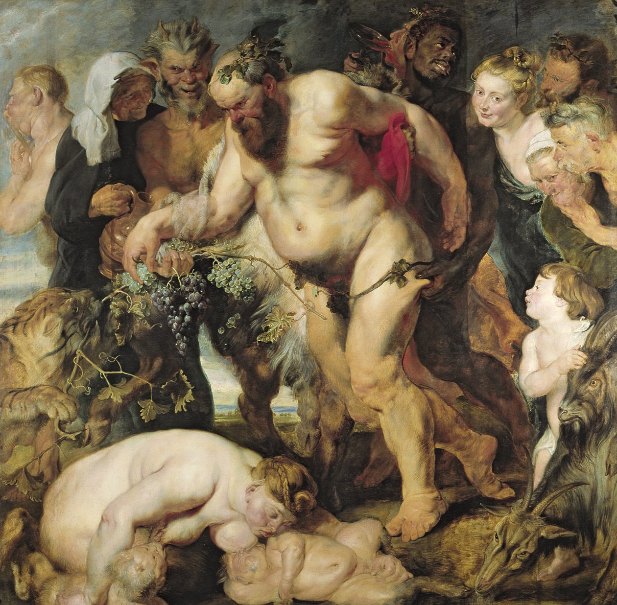 The Drunken Silenus, c.1617-18 av Peter Paul Rubens