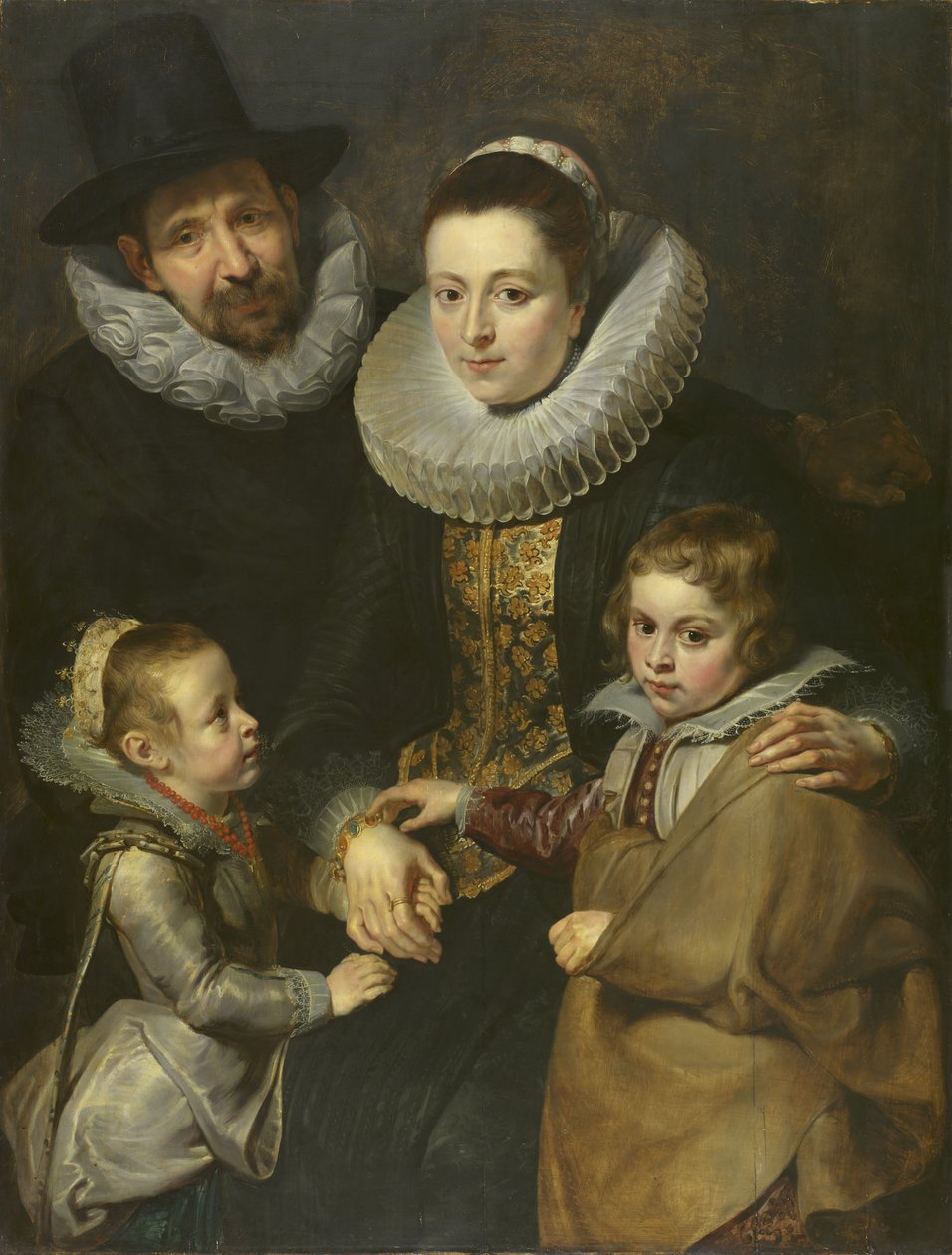 Familien til Jan Brueghel den eldre, ca. 1612-13 (panel) av Peter Paul Rubens