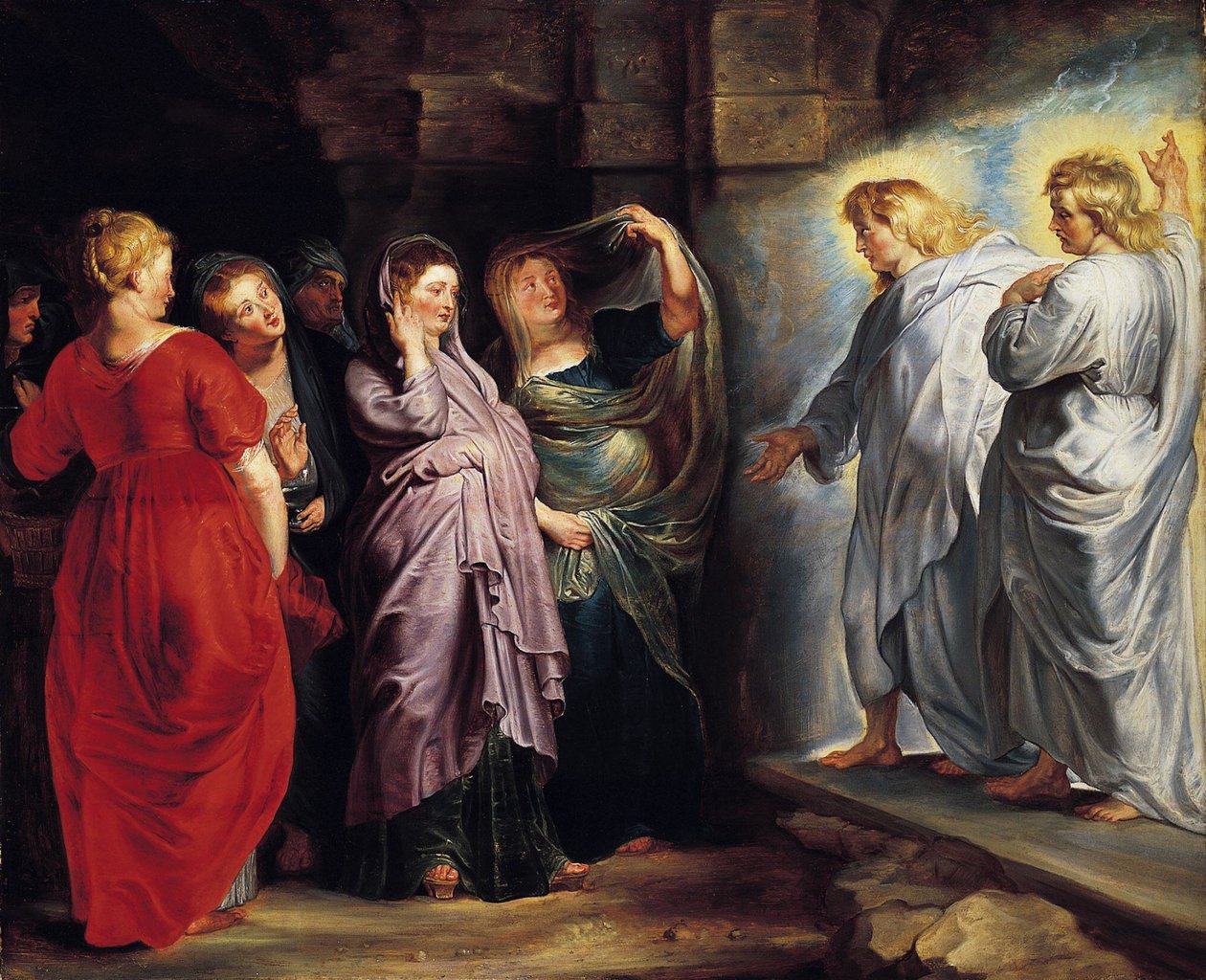 De hellige kvinner ved graven av Peter Paul Rubens