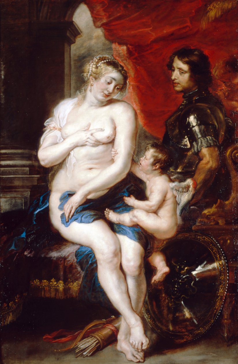 Venus, Mars og Amor av Peter Paul Rubens
