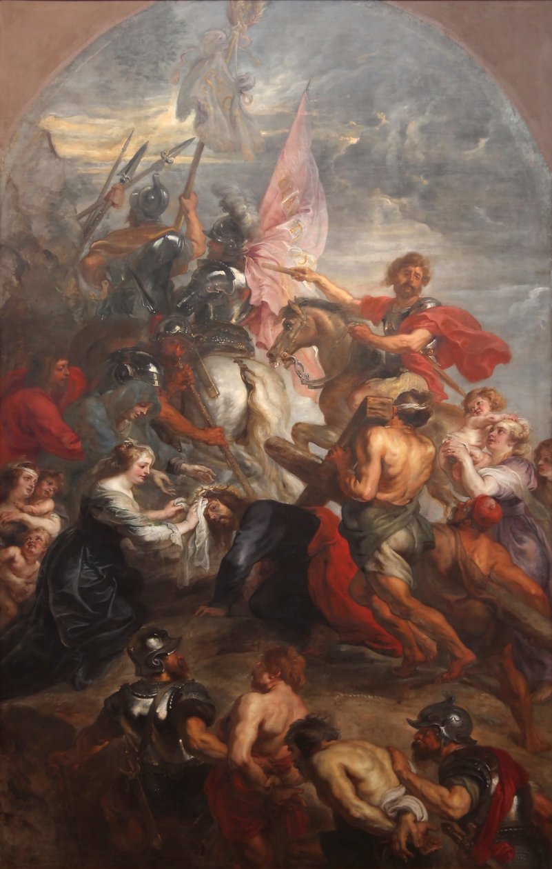Klatringen til Golgata av Peter Paul studio of Rubens