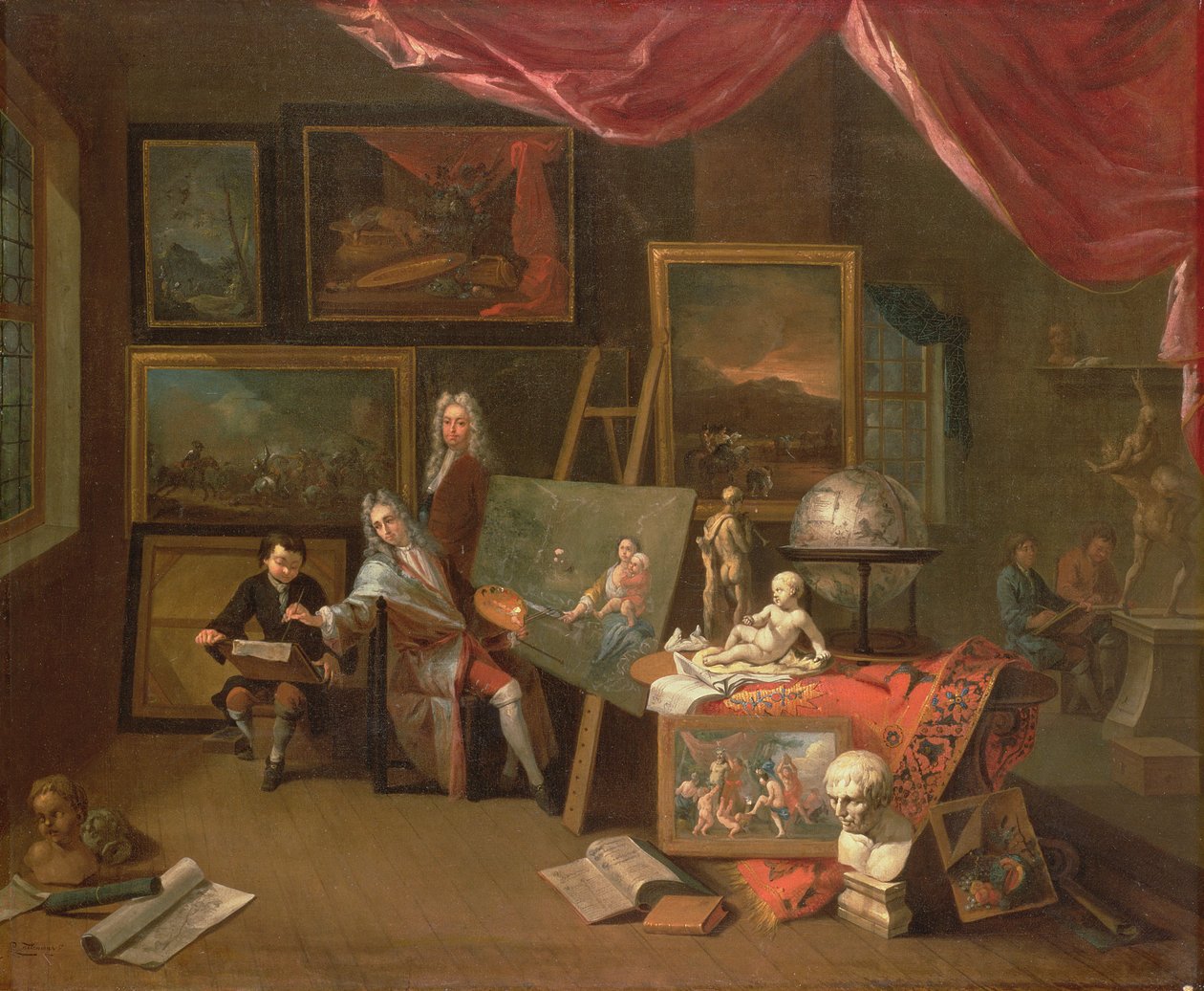 Kunstnerens studio av Peter Tillemans