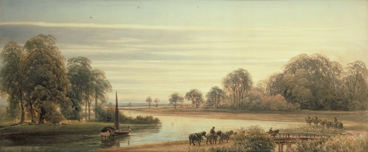 Walton on Thames av Peter de Wint