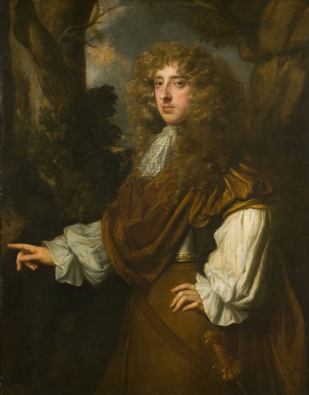 Portrett av en gentleman av Peter (studio of) Lely