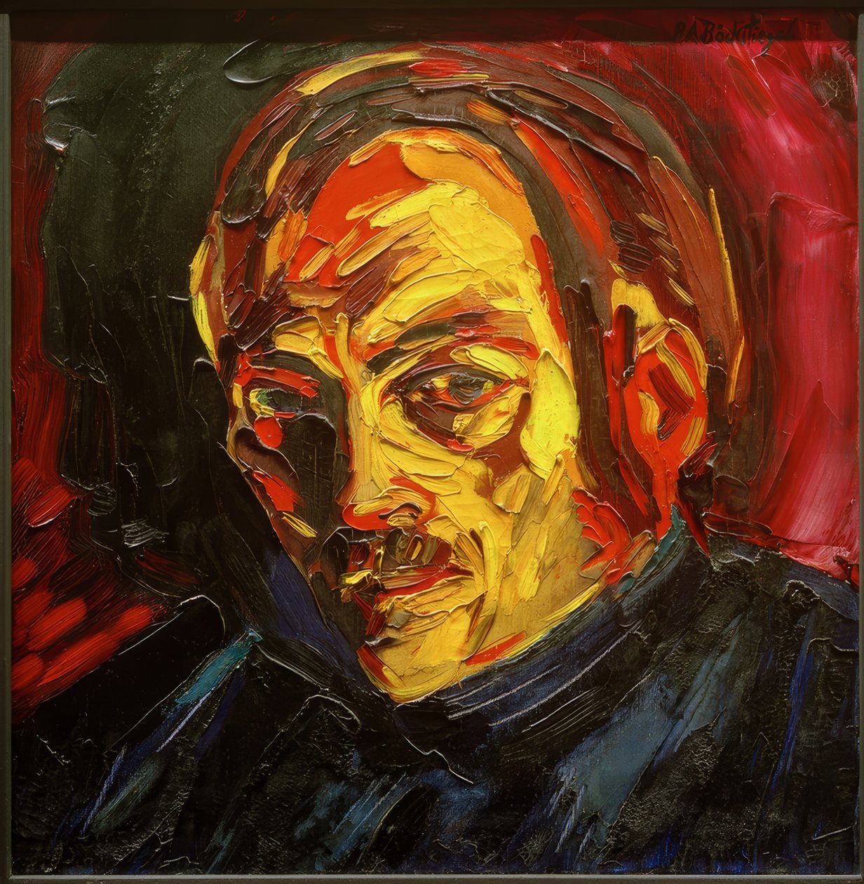 Portrett av Max Tietz av Peter August Böckstiegel