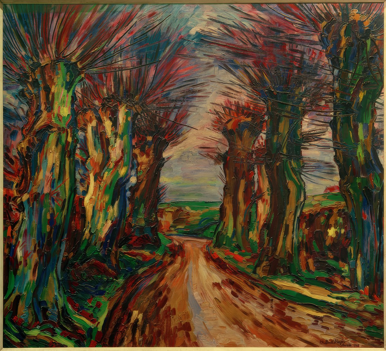 Weidenallee av Peter August Böckstiegel