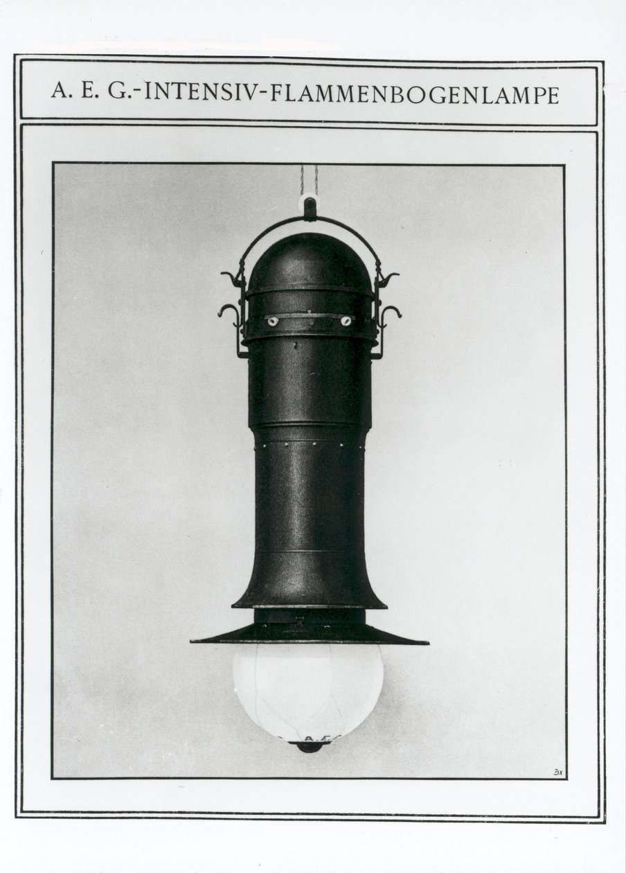 AEG Intensive Flame Arc Lamp av Peter Behrens