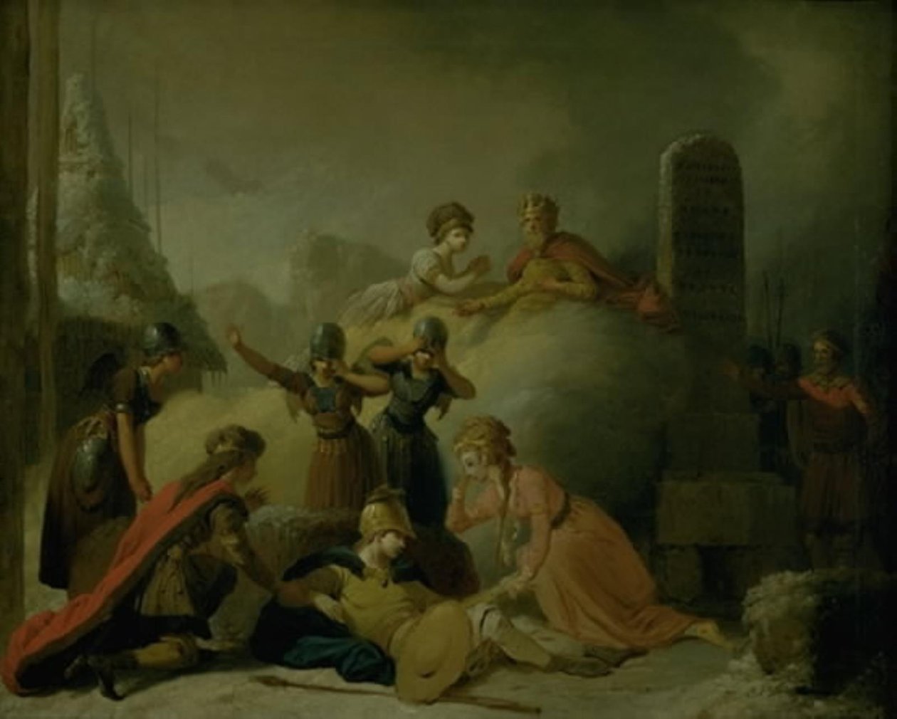 Sluttscenen av Johannes Ewalds "The Death of Balder" av Peter Cramer